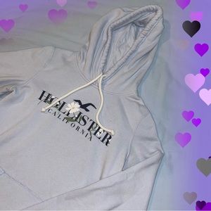 Hollister California hoodie size small light baby blue